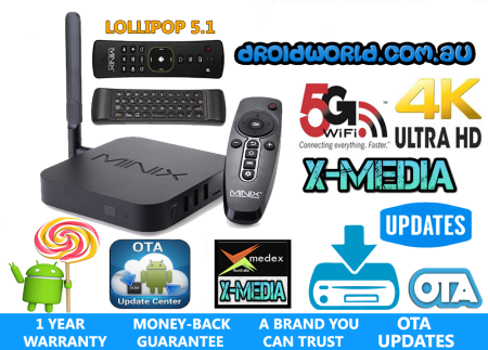 MINIX U1 bundle neo a2 lite air mouse S905 LOLLIPOP kodi TV BOX ANDROID